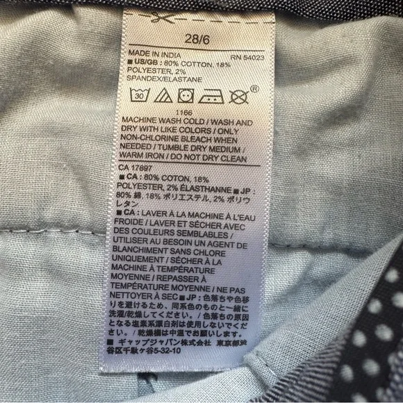 BANANA REPUBLIC Hampton Blue Chambray Jean Shorts womens size 28 / 6 - Picture 6 of 8